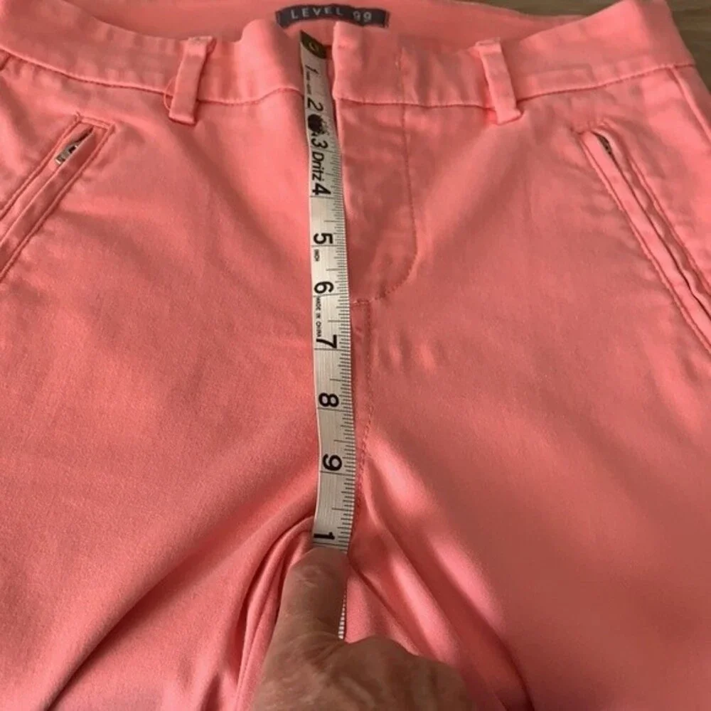 Level 99 Skinny Chino Pants Peach Size 26
